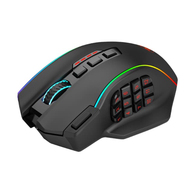 REDRAGON PERDITION PRO 16000DPI RGB Wireless MMO Ergo Gaming Mouse 