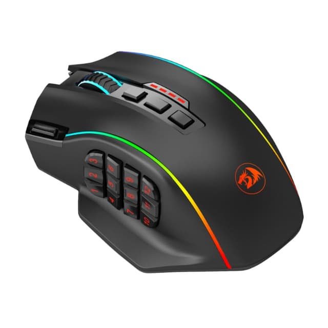 REDRAGON PERDITION PRO 16000DPI RGB Wireless MMO Ergo Gaming Mouse 