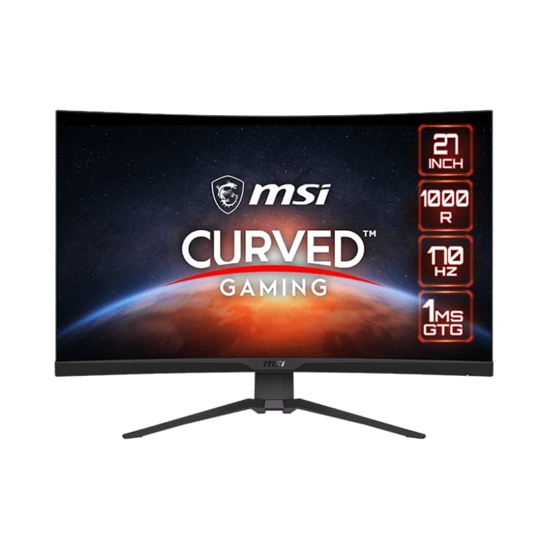MSI MAG275CQRF QD 27″ 2560 x 1440 170Hz FreeSync Premium HDR 1000R Curved Gaming Monitor 