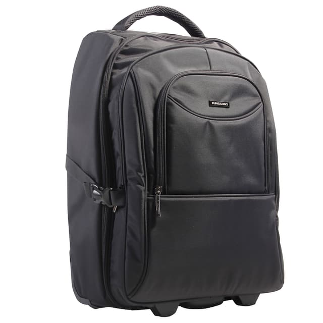 Kingsons Prime 15.6" Laptop Trolley Backpack Black