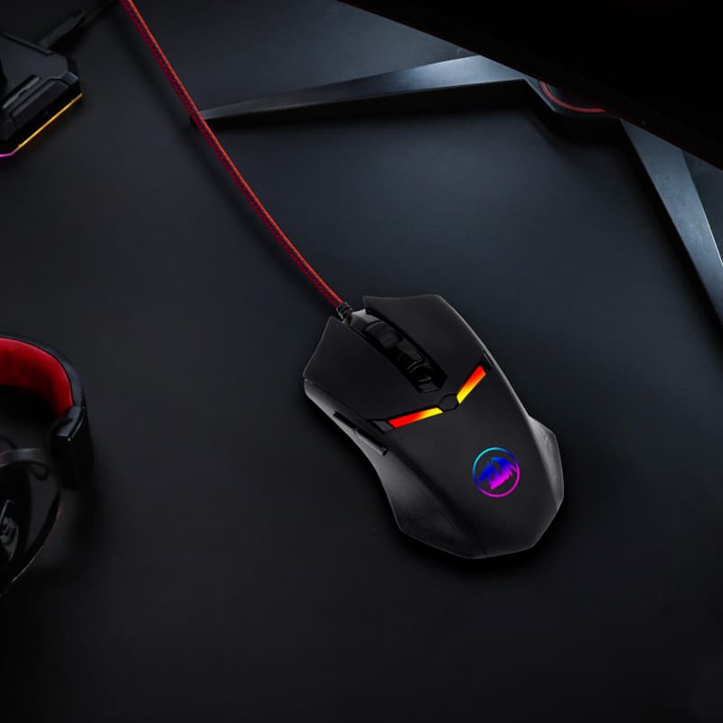 REDRAGON NEMEANLION 2 7200DPI Gaming Mouse - Black - view 7