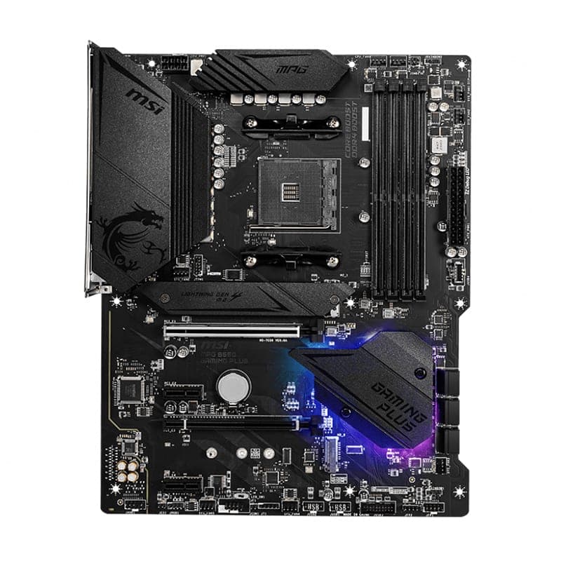 MSI MPG B550 Gaming Plus AM4 ATX Motherboard – Ryzen 5000 - view 2