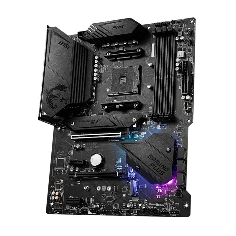 MSI MPG B550 Gaming Plus AM4 ATX Motherboard – Ryzen 5000 - view 3