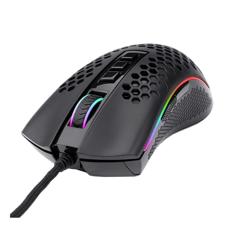 REDRAGON STORM 12400DPI 7 Buttons|Ergonomic Design|P3327 Optical Sensor|Lightweight Body|RGB Backlit gaming Mouse - Black - view 2
