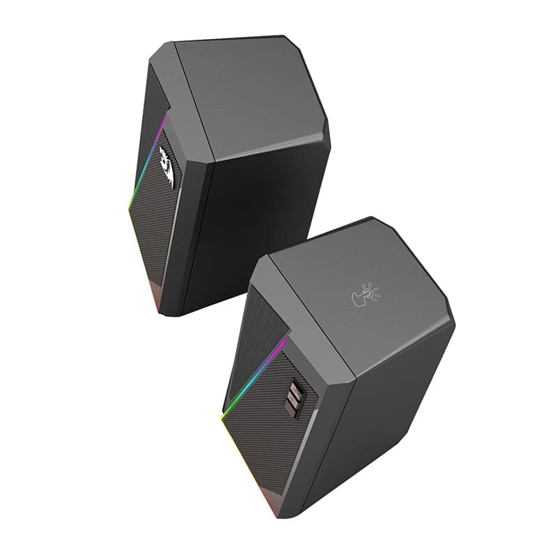 REDRAGON 2.0 Satellite Speaker ANVIL 2 x 3W RGB USB|Aux Gaming Speaker - Black - view 3