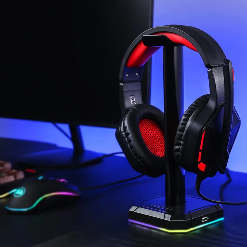 REDRAGON Over-Ear THEMIS Aux Gaming Headset - Black - view 5