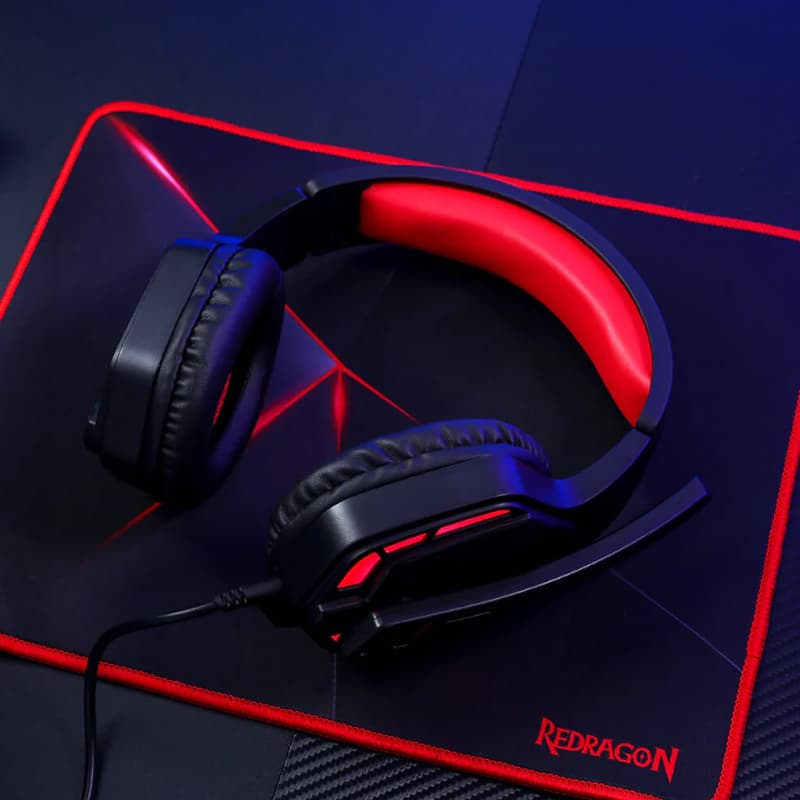 REDRAGON Over-Ear THEMIS Aux Gaming Headset - Black - view 6