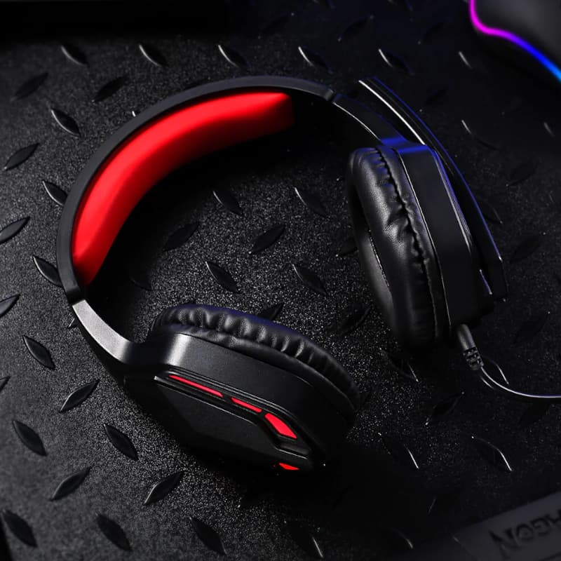 REDRAGON Over-Ear THEMIS Aux Gaming Headset - Black - view 7