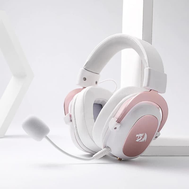 REDRAGON Over-Ear ZEUS 2 USB Gaming Headset - White - view 5