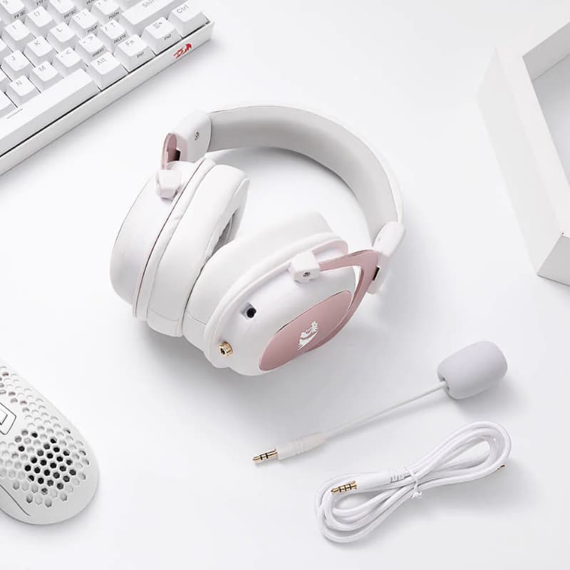 REDRAGON Over-Ear ZEUS 2 USB Gaming Headset - White - view 8