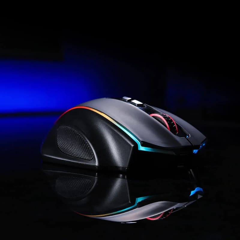 REDRAGON VAMPIRE ELITE Wireless 16000DPI|8 Button|Ergonomic Design|P3335 Optical Sensor|Type-C Cable|RGB Backlit Gaming Mouse - Black - view 4