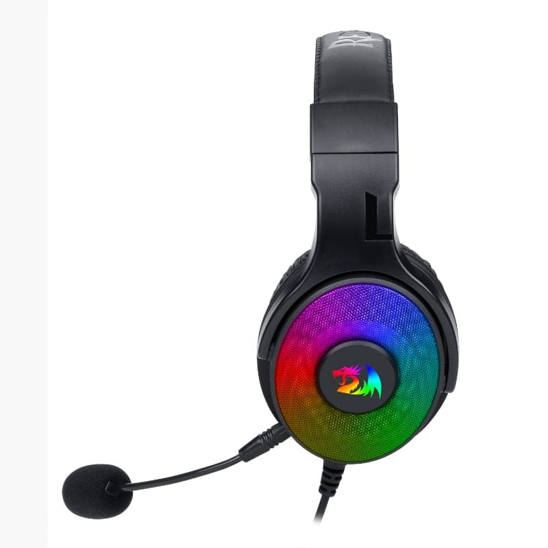 REDRAGON Over-Ear PANDORA USB (Power Only)|Aux (Mic and Headset) RGB Gaming Headset - Black - view 2