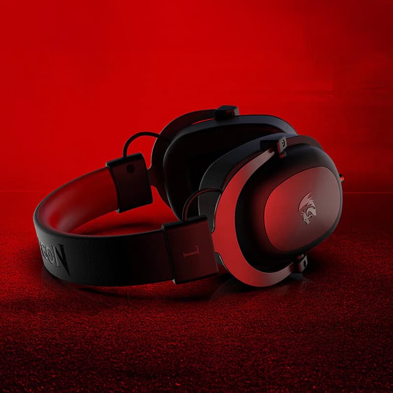 REDRAGON Over-Ear ZEUS 2 USB Gaming Headset - Black - view 6