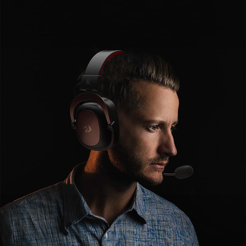 REDRAGON Over-Ear ZEUS 2 USB Gaming Headset - Black - view 8