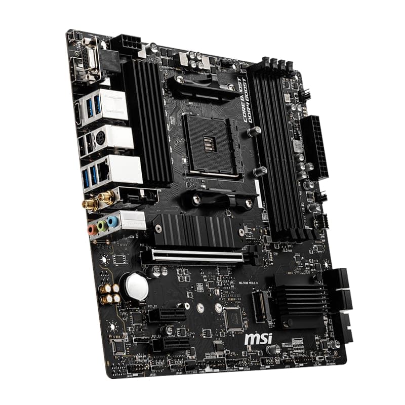 MSI B550M PRO-VDH WIFI AMD AM4 MATX Gaming Motherboard - view 3