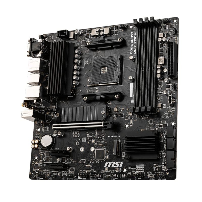 MSI B550M PRO-VDH WIFI AMD AM4 MATX Gaming Motherboard - view 4