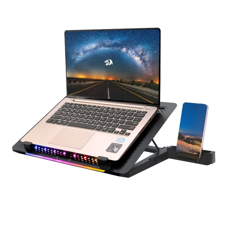 REDRAGON Dual USB 5 Fan RGB Gaming Notebook Stand - view 5