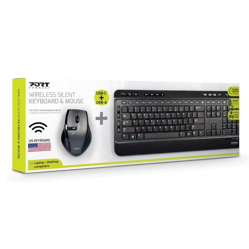 Port Wireless Keyboard and Mouse Combo - view 2
