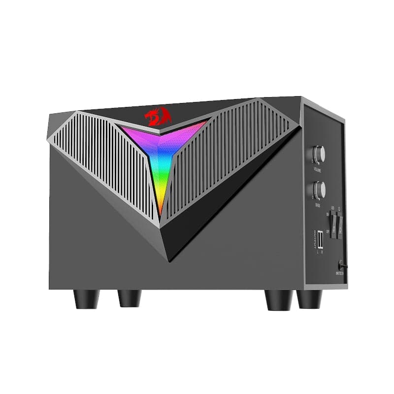 REDRAGON 2.1 Satellite Speaker TOCCATA RGB 11W Gaming Speaker - Black - view 5