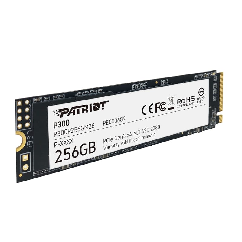 Patriot P300 256GB M.2 PCIe NVMe SSD - view 2