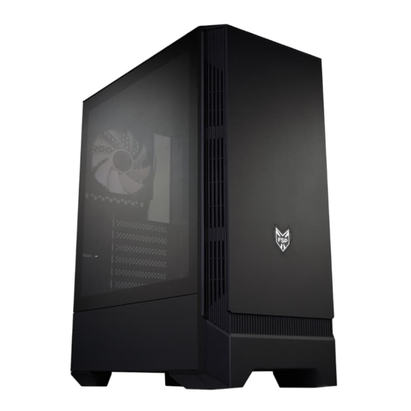 FSP CMT260 ATX Gaming Chassis - Black - view 2
