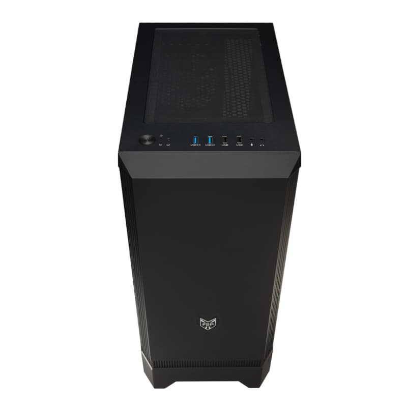 FSP CMT260 ATX Gaming Chassis - Black - view 4