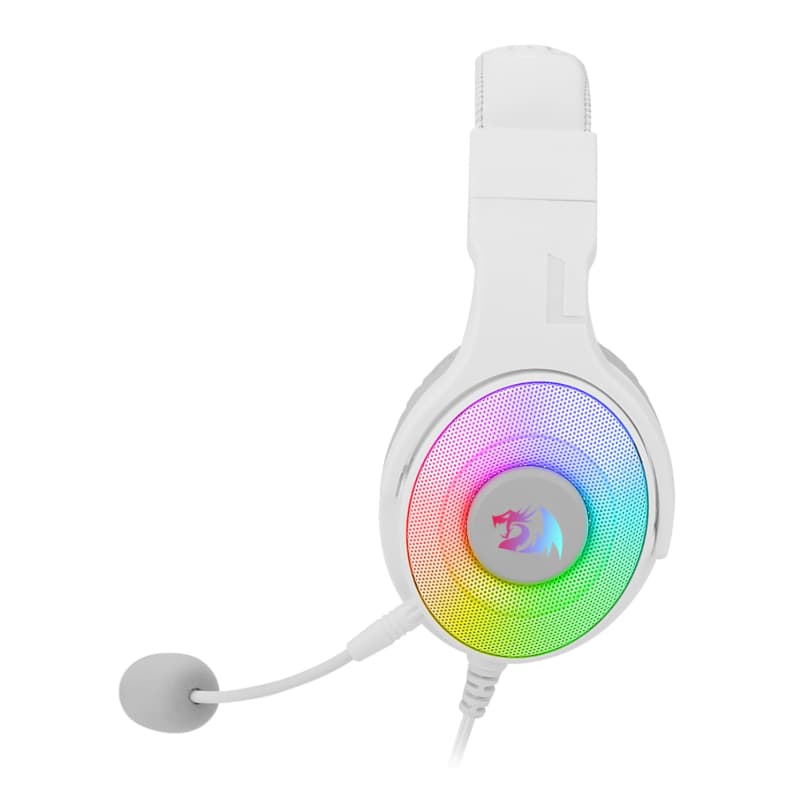REDRAGON Over-Ear PANDORA USB (Power Only)|Aux (Mic and Headset) RGB Gaming Headset - White - view 2