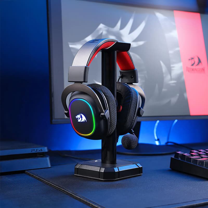 REDRAGON Over-Ear ZEUS-X USB RGB Gaming Headset - Black - view 7