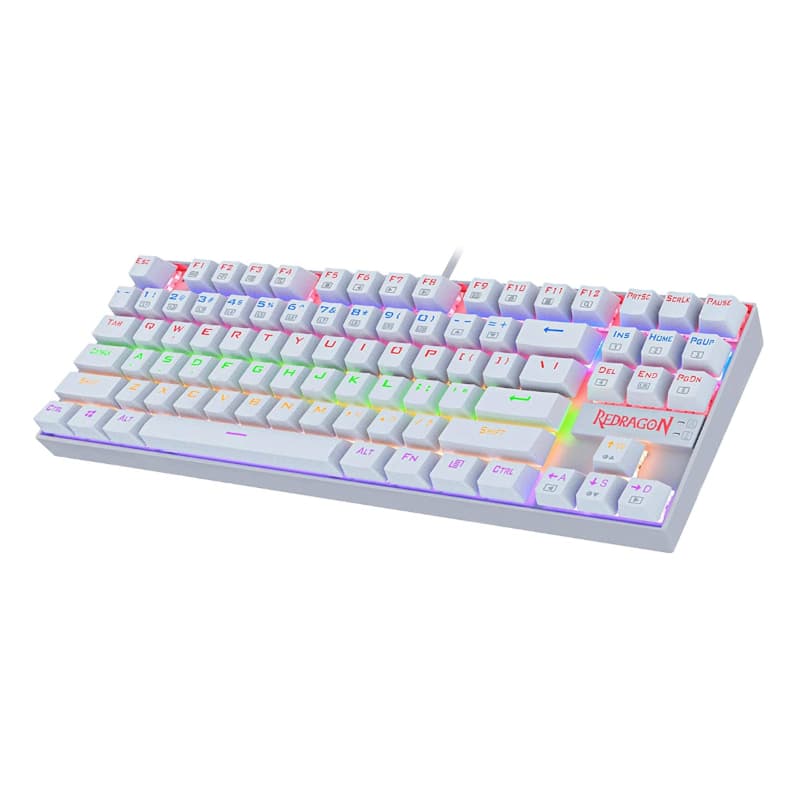REDRAGON KUMARA Mechanical 87 Key|RGB Backlit Gaming Keyboard - White - view 2