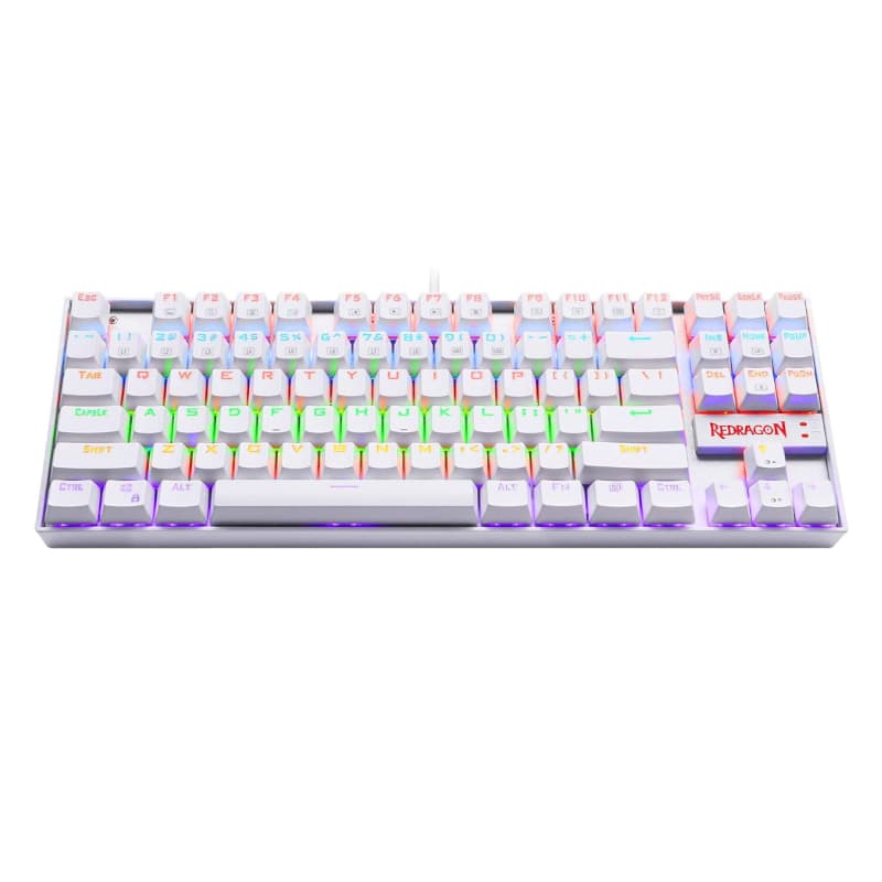 REDRAGON KUMARA Mechanical 87 Key|RGB Backlit Gaming Keyboard - White - view 3