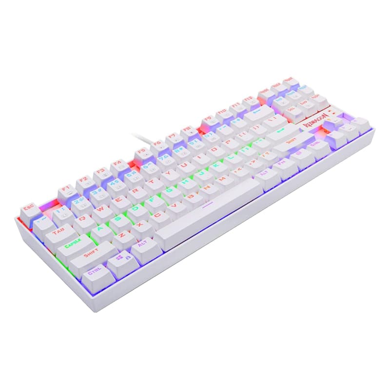 REDRAGON KUMARA Mechanical 87 Key|RGB Backlit Gaming Keyboard - White - view 4
