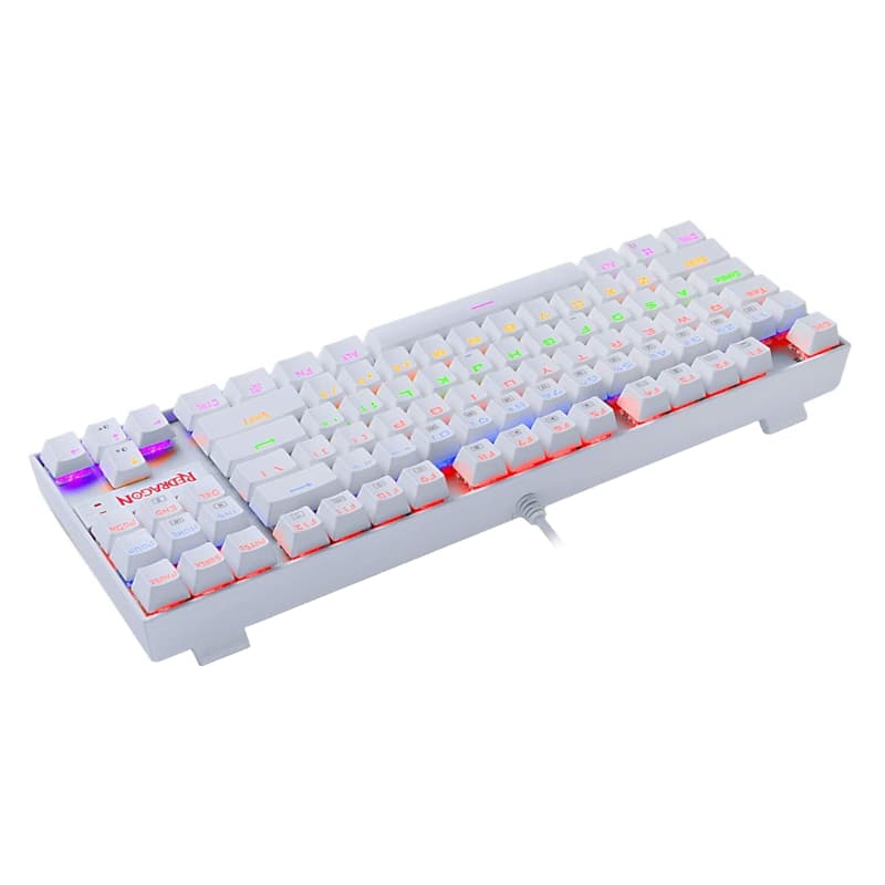 REDRAGON KUMARA Mechanical 87 Key|RGB Backlit Gaming Keyboard - White - view 5