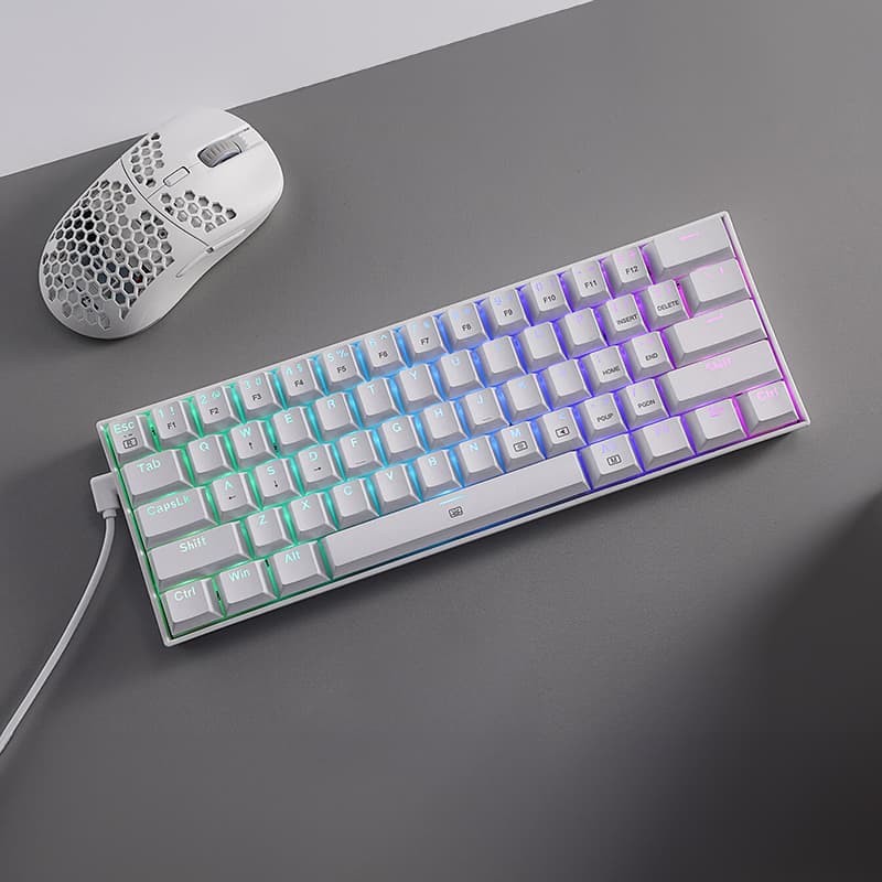 REDRAGON DRAGONBORN Wired Mechanical Keyboard RGB 67Key Design - White - view 6