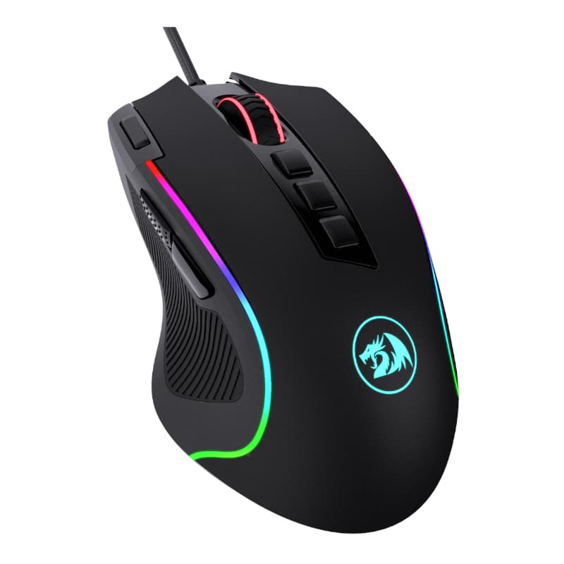 REDRAGON PREDATOR 4000DPI RGB Ergo Gaming Mouse - Black - view 2