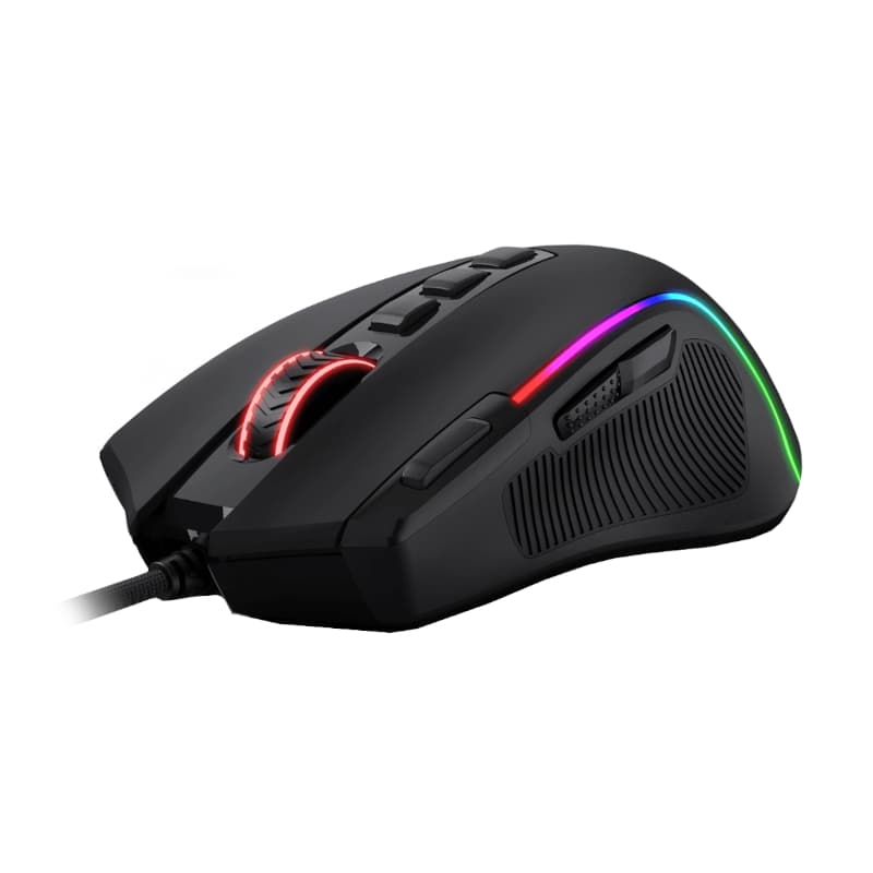 REDRAGON PREDATOR 4000DPI RGB Ergo Gaming Mouse - Black - view 3