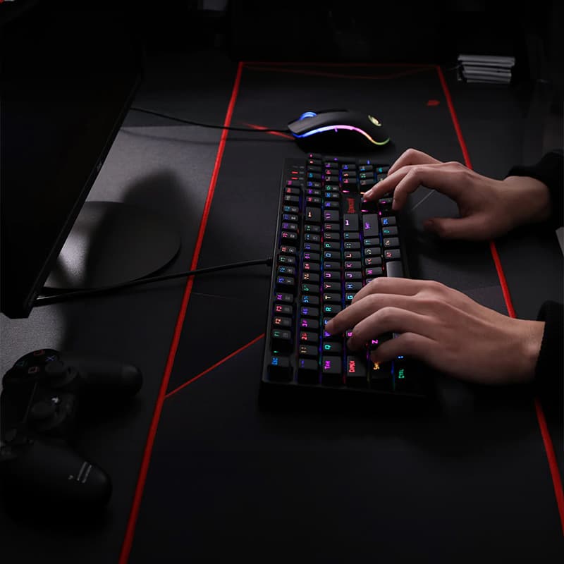 REDRAGON SURARA MECHANICAL RGB Gaming Keyboard - Black - view 4