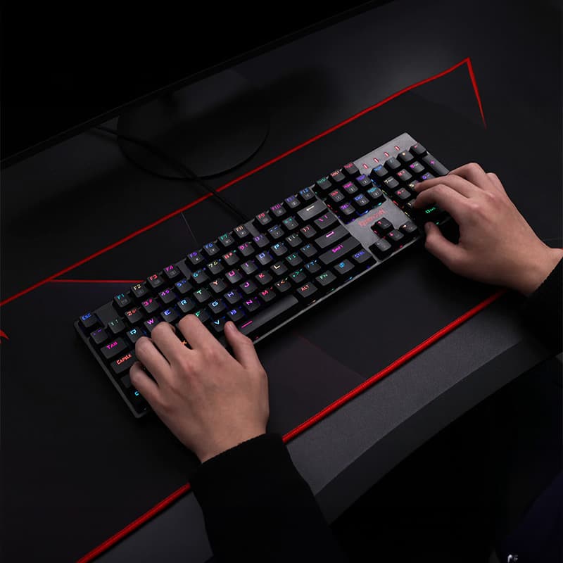 REDRAGON SURARA MECHANICAL RGB Gaming Keyboard - Black - view 5