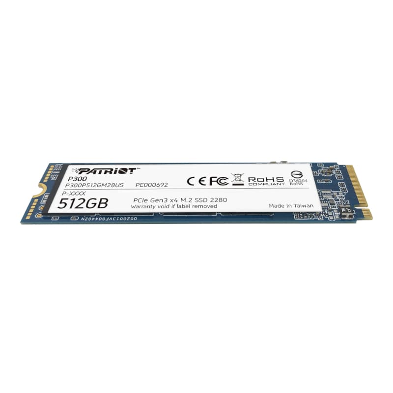 Patriot P300 512GB M.2 PCIe NVMe SSD - view 2