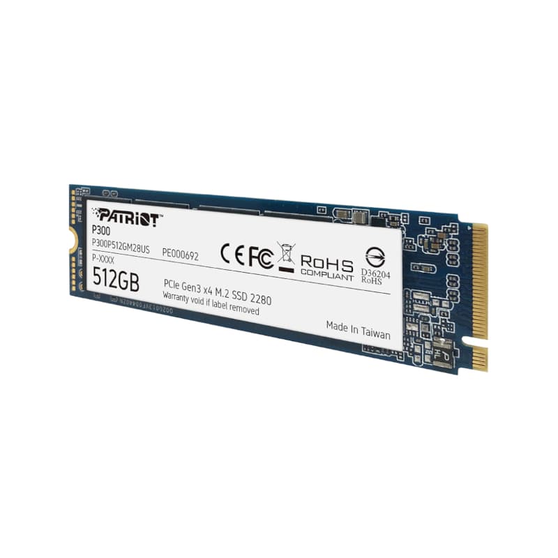 Patriot P300 512GB M.2 PCIe NVMe SSD - view 4