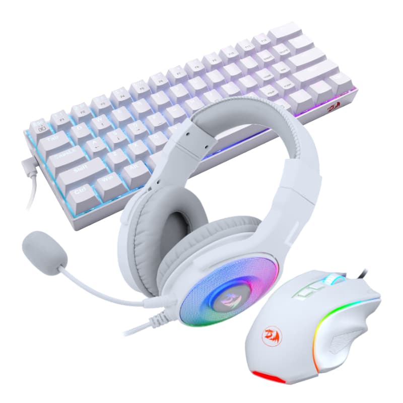 REDRAGON 3IN1 MS|HS|KB WIRED COMBO - WHITE - view 3