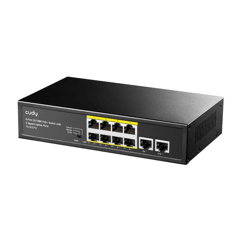 Cudy 10-Port Unmanaged PoE+ Switch - view 2