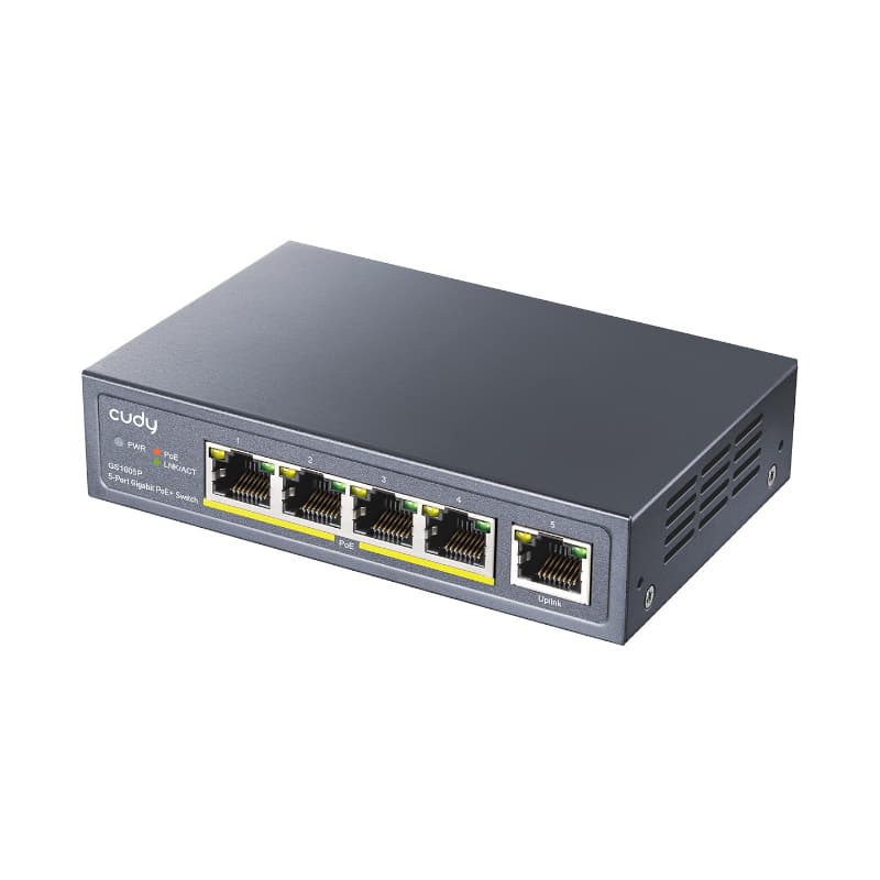 Cudy 5-Port Gigabit PoE+ Unmanaged Switch - view 2