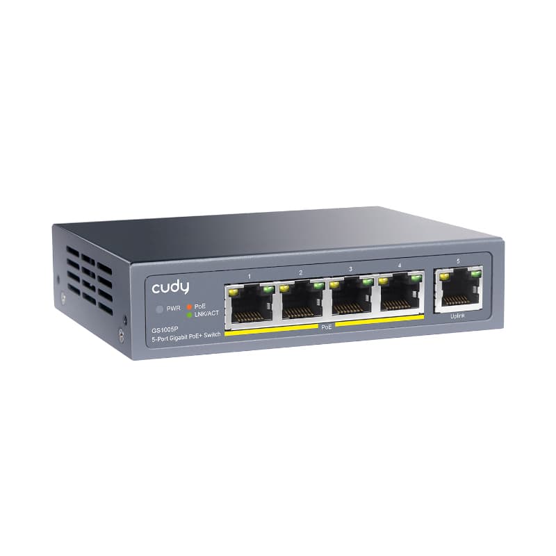 Cudy 5-Port Gigabit PoE+ Unmanaged Switch - view 4