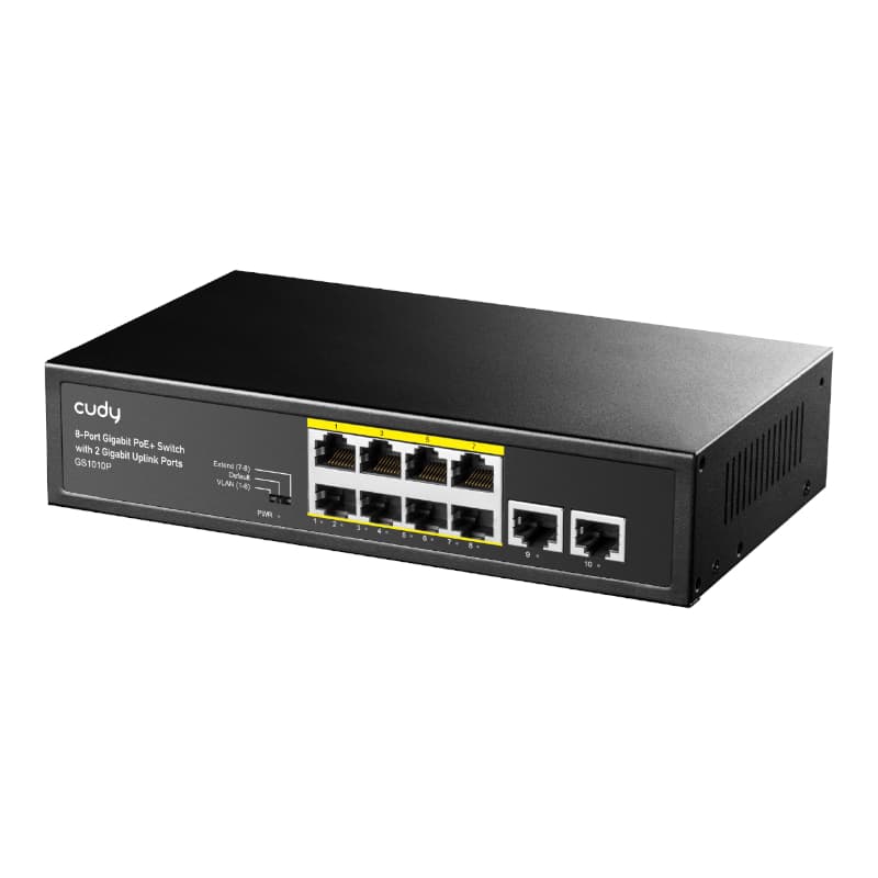 Cudy 8-Port Gigabit PoE+ Unmanaged Switch - view 2