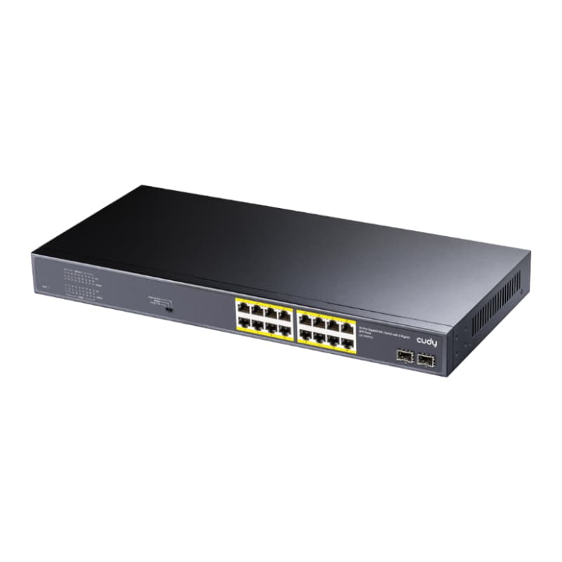 Cudy 16-Port PoE+ Unmanaged Switch - view 2