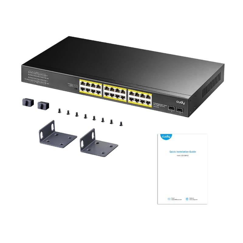 Cudy 24-Port Gigabit PoE+ Unmanaged Switch - view 4