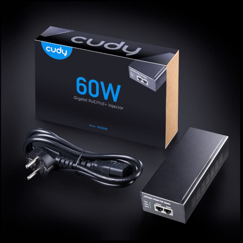 Cudy 60W Gigabit PoE+ Injector - view 5