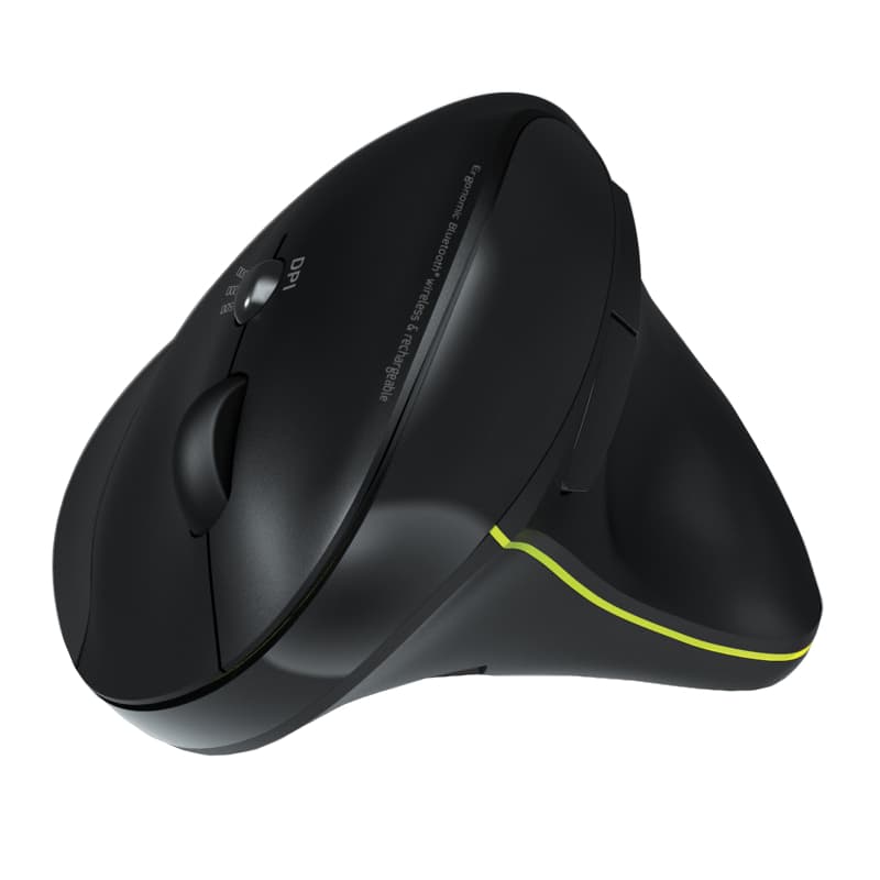 Port Connect Wireless Rechargeable Ergonoc Mouse Bluetooth - Black - view 2
