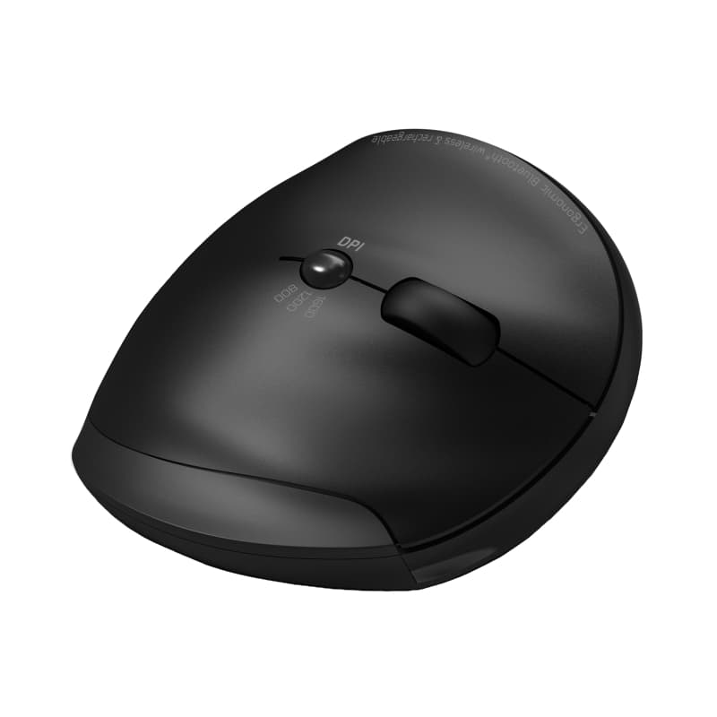 Port Connect Wireless Rechargeable Ergonoc Mouse Bluetooth - Black - view 3