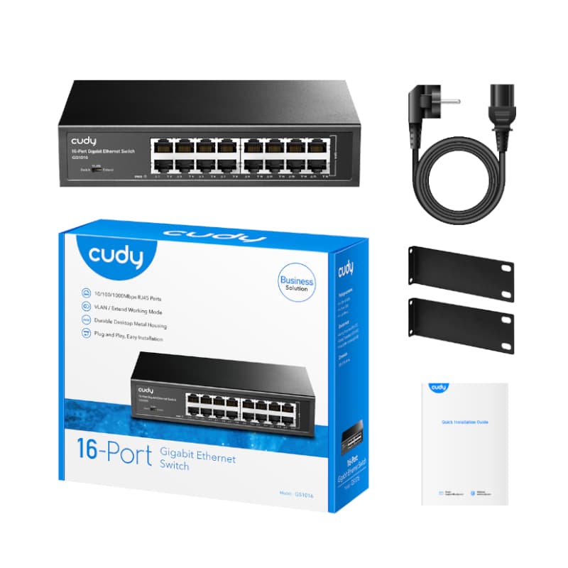 Cudy 16 Port Gigabit Metal Switch - view 4